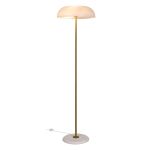 DFTP by Nordlux Glossy Floor Lamp Glass and Marble White | Suitable for 3x E14