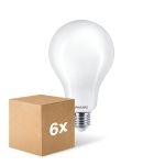 Multipack 6x Philips Corepro LED Bulb E27 Pear Frosted 23W 3452lm - 840 Cool White | Replaces 200W