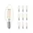 Multipack 10x Philips Corepro LED Candle E14 Filament Clear 4.3W 470lm - 827 Extra Warm White | Replaces 40W