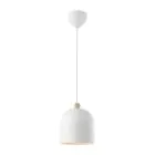 Nordlux Gaston Pendant Metal and Wood White | Suitable for E27